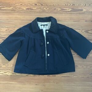 Size Small Marc Jacobs Navy Wool Cropped Jacket